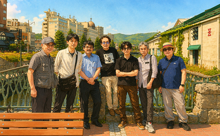 小樽での記念撮影